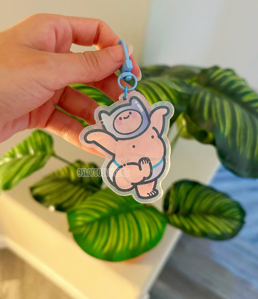 Buff Baby Keychain