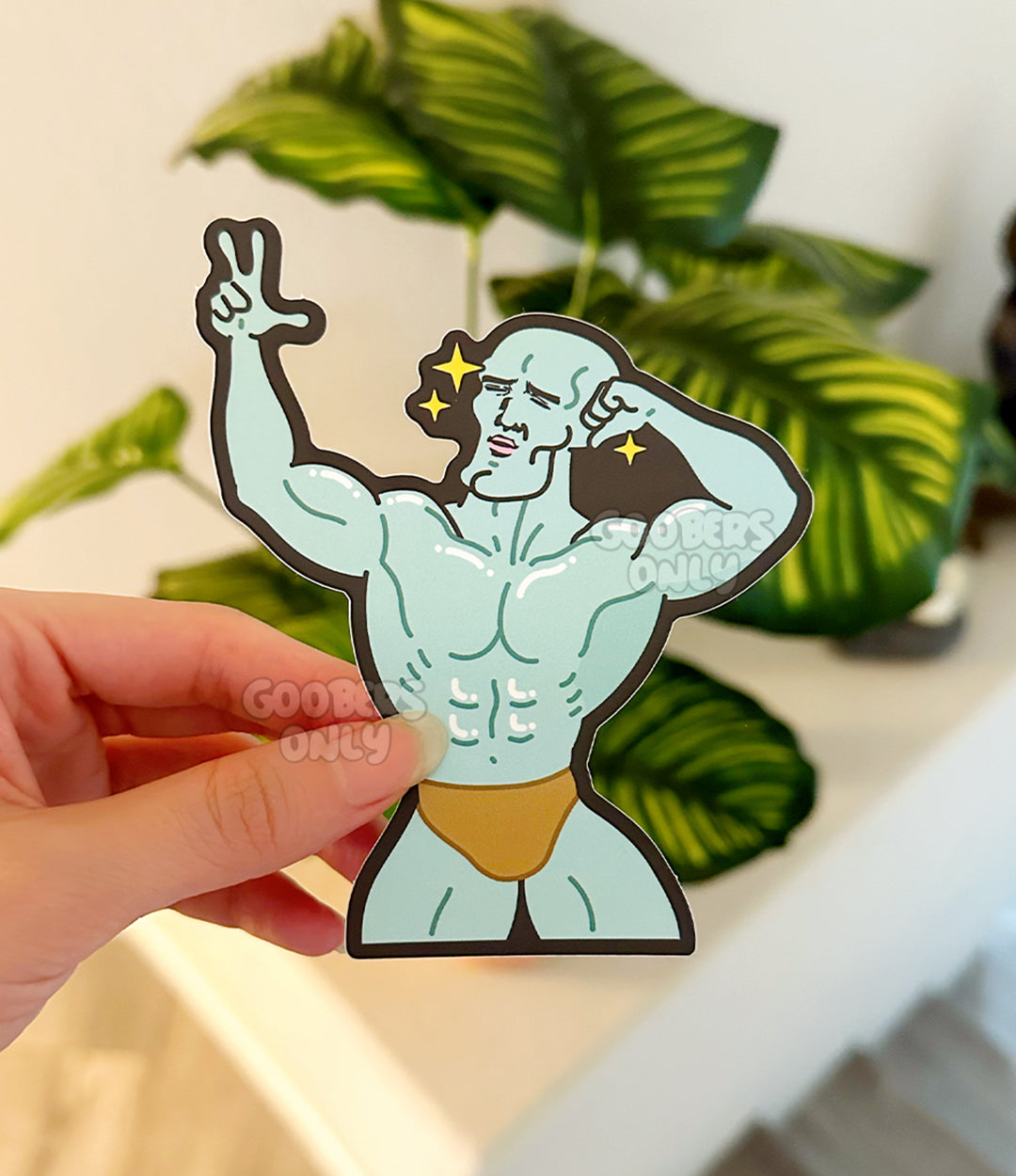 Buff Squiddy Sticker