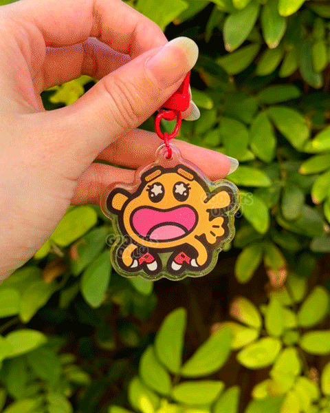 Orange Fish Keychain