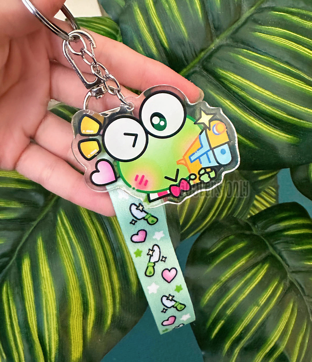 Feisty Frog Lanyard Keychain
