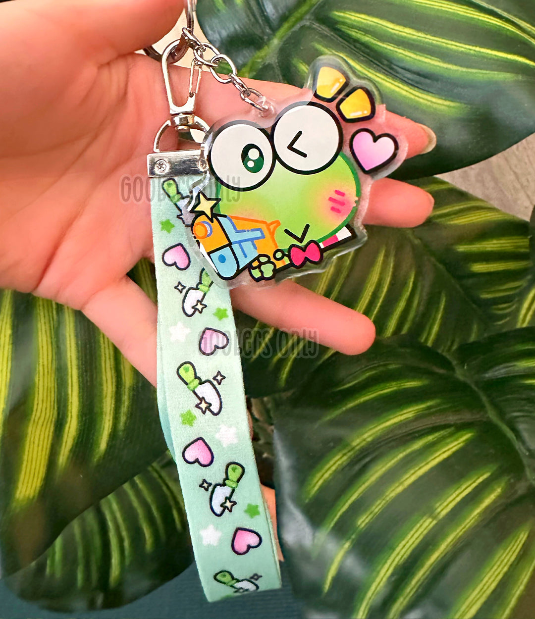 Feisty Frog Lanyard Keychain