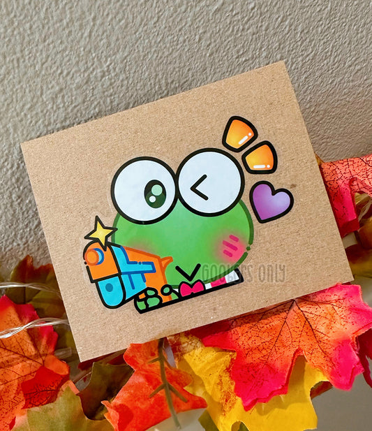 Feisty Frog Sticker