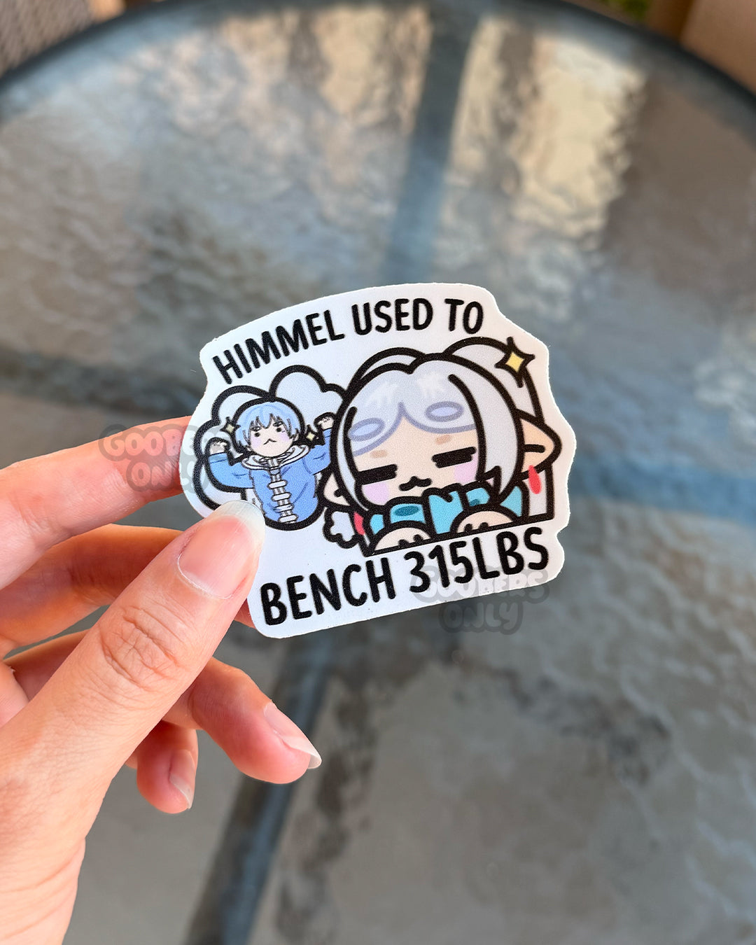 Himmel Used to Bench Sticker