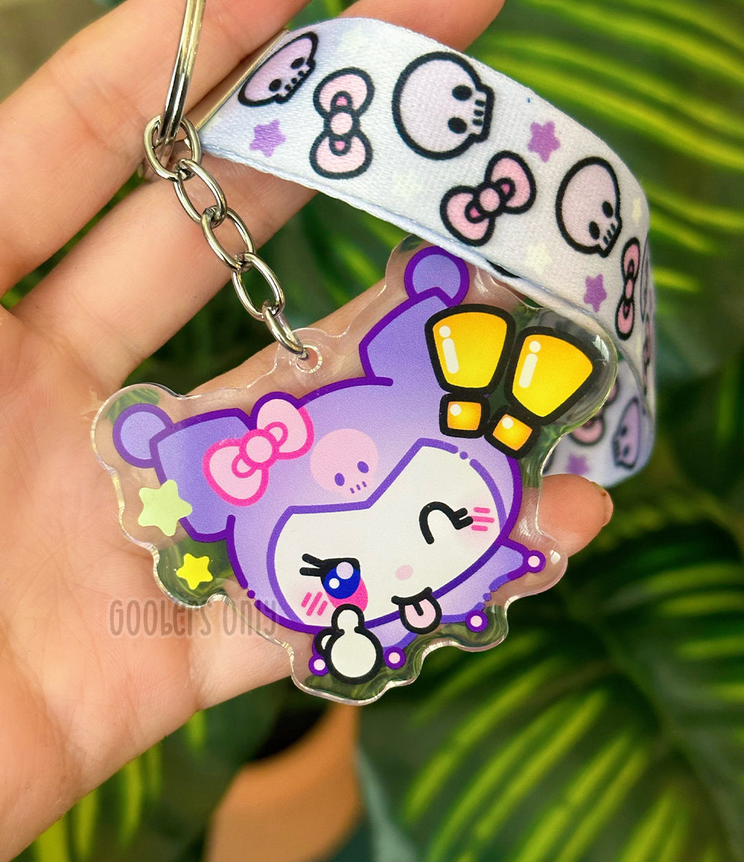 Purple Tease Lanyard Keychain