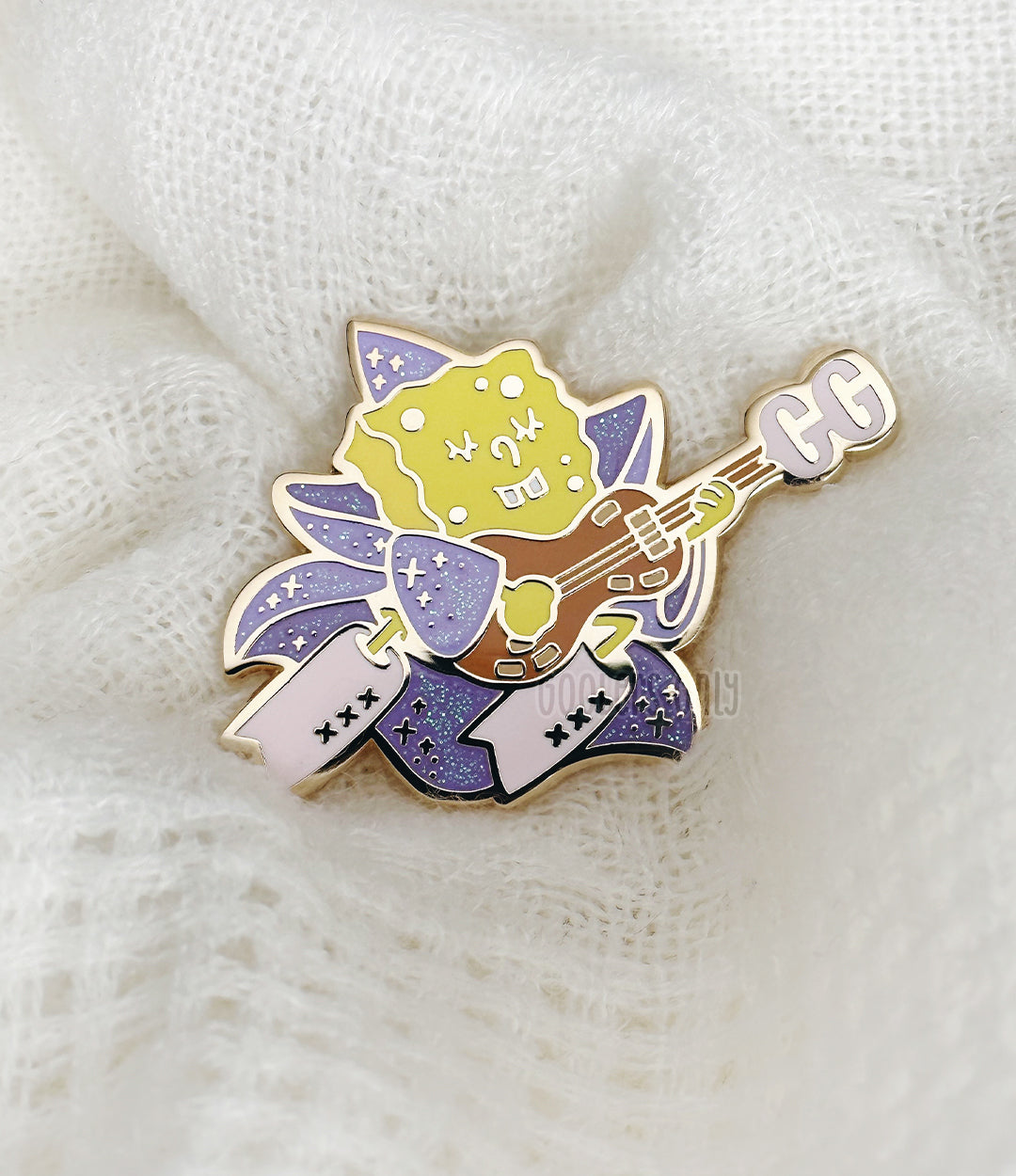 Gold Magical Sponge Enamel Pin