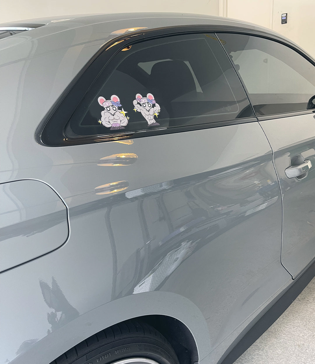 Muscle Mice Peeker Stickers