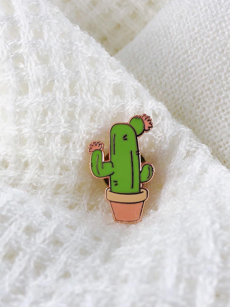 Cactus Succulent Enamel Pin Set