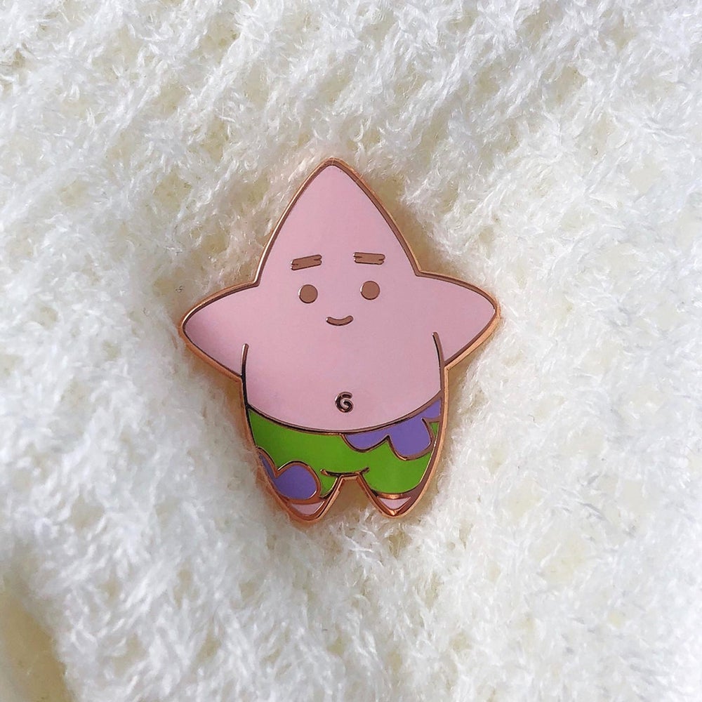 Sponge and Pat BFFs Enamel Pin Set