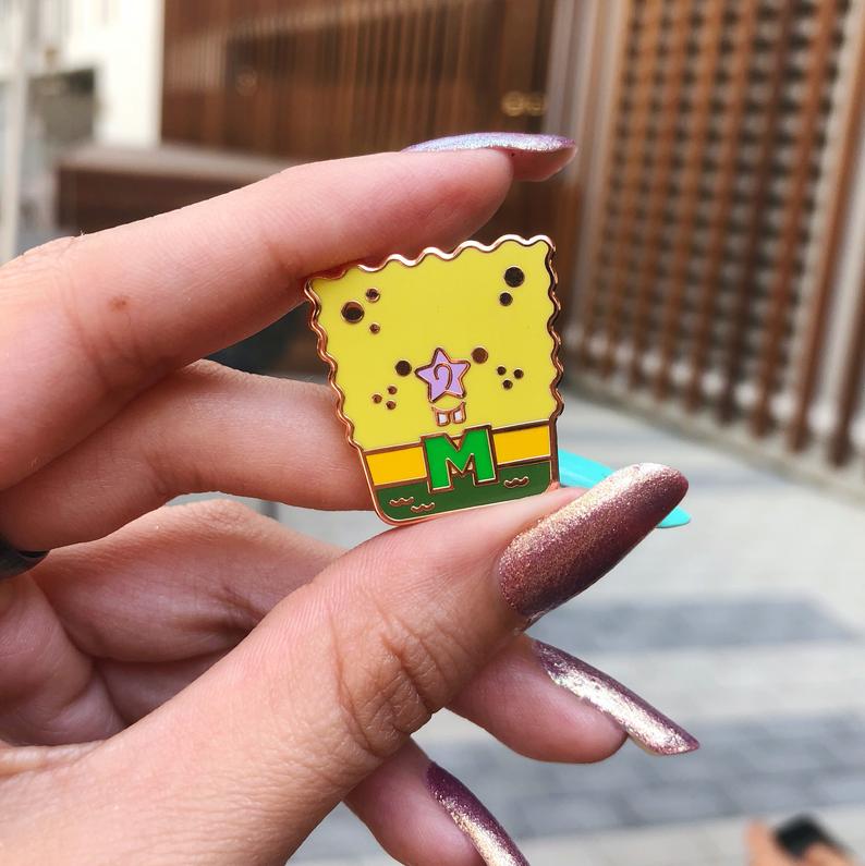 Mermaid Sponge and Barnacle Star BFFs Pin Set