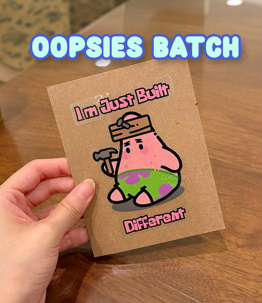 I'm Just Built Different - OOPSIES Stickers