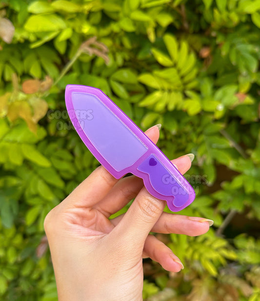 Purple Knife Hair Clip