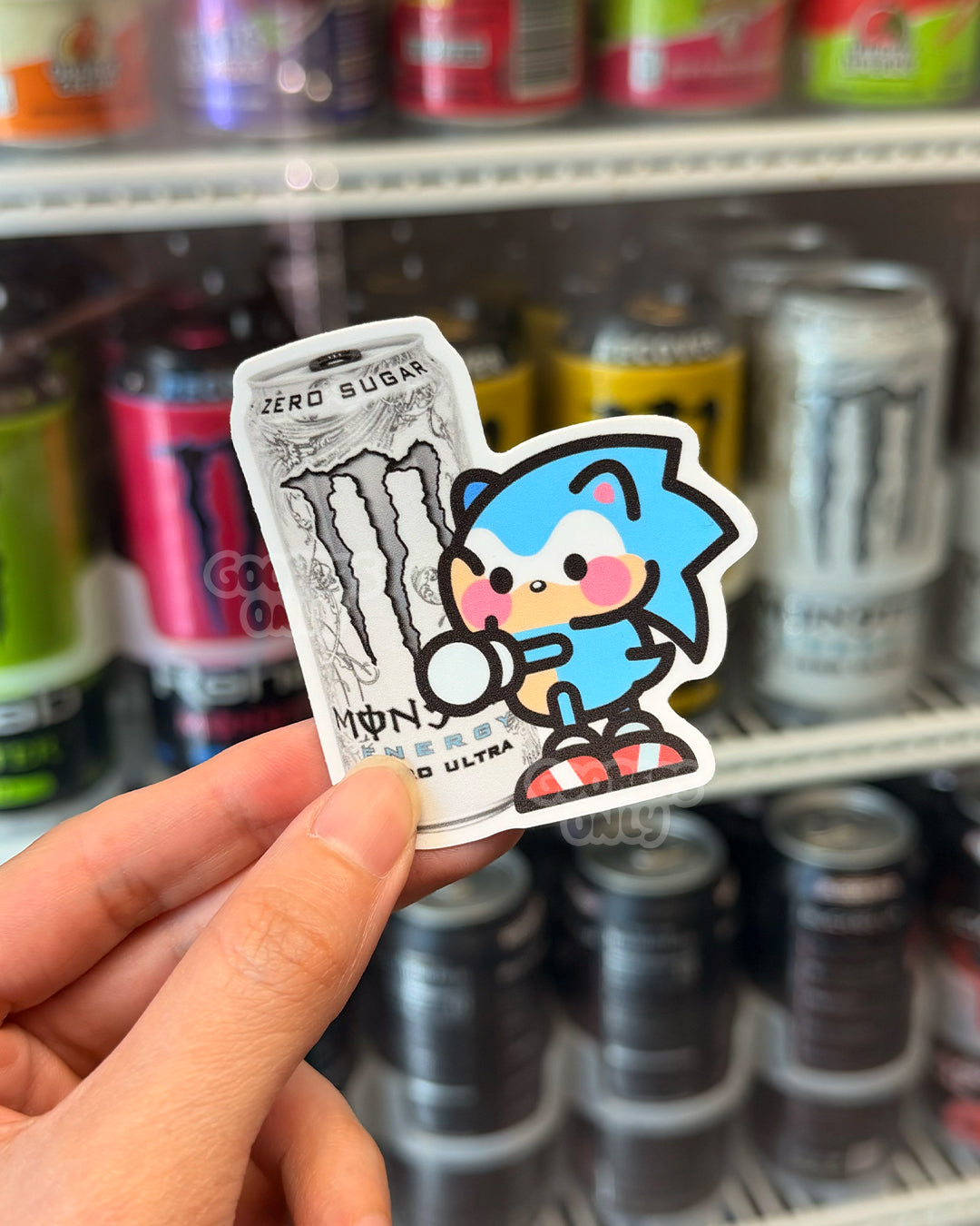 Monster Hedgehog Blue Sticker