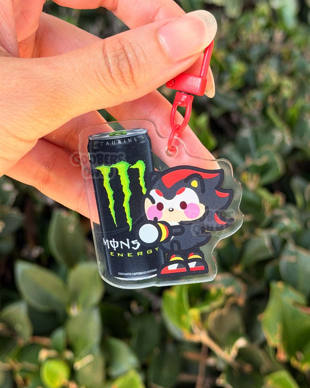 Monster Hedgehog Red Keychain