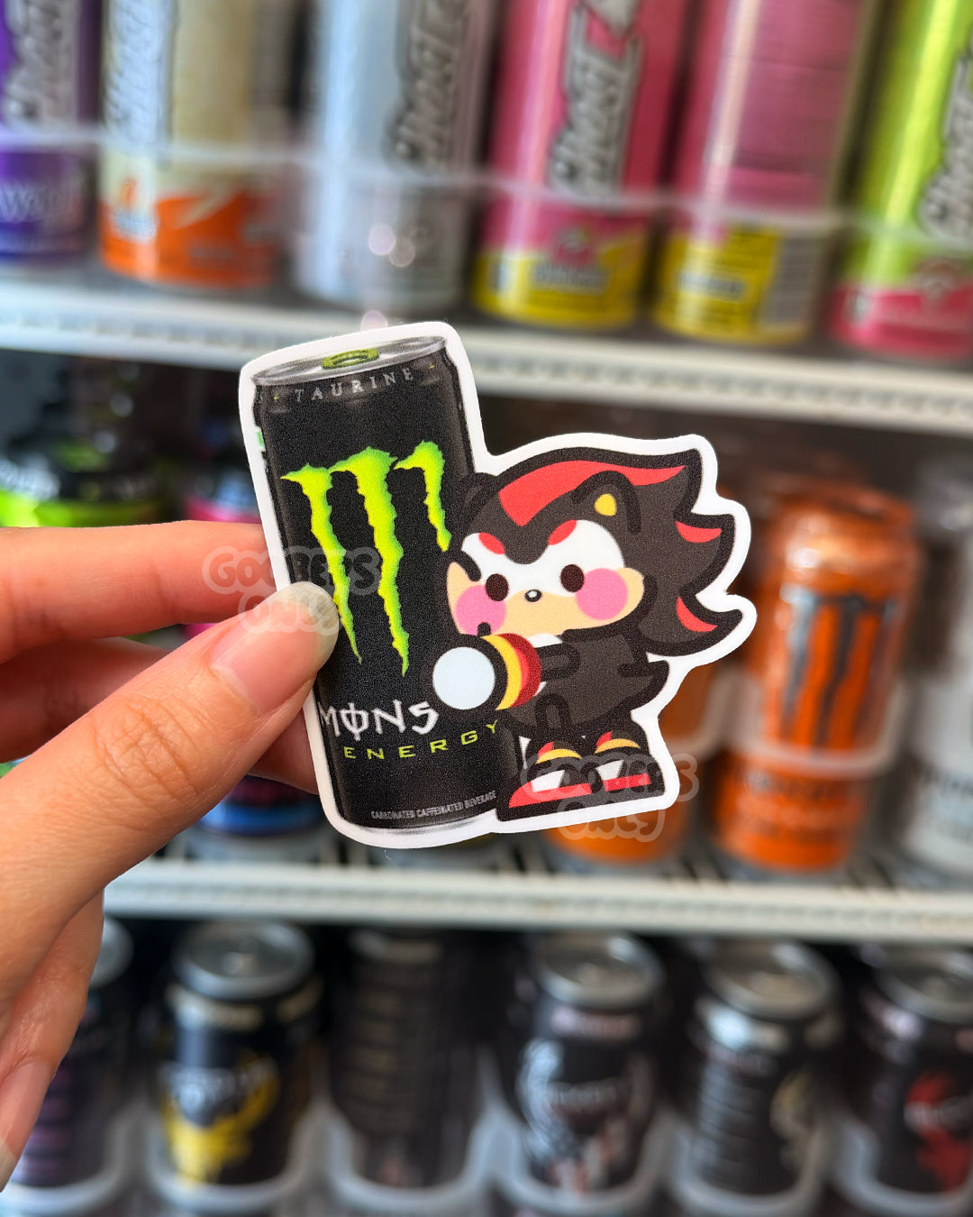 Monster Hedgehog Red Sticker
