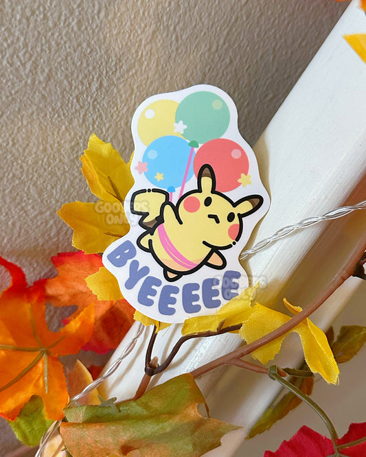 Pika Bye Sticker