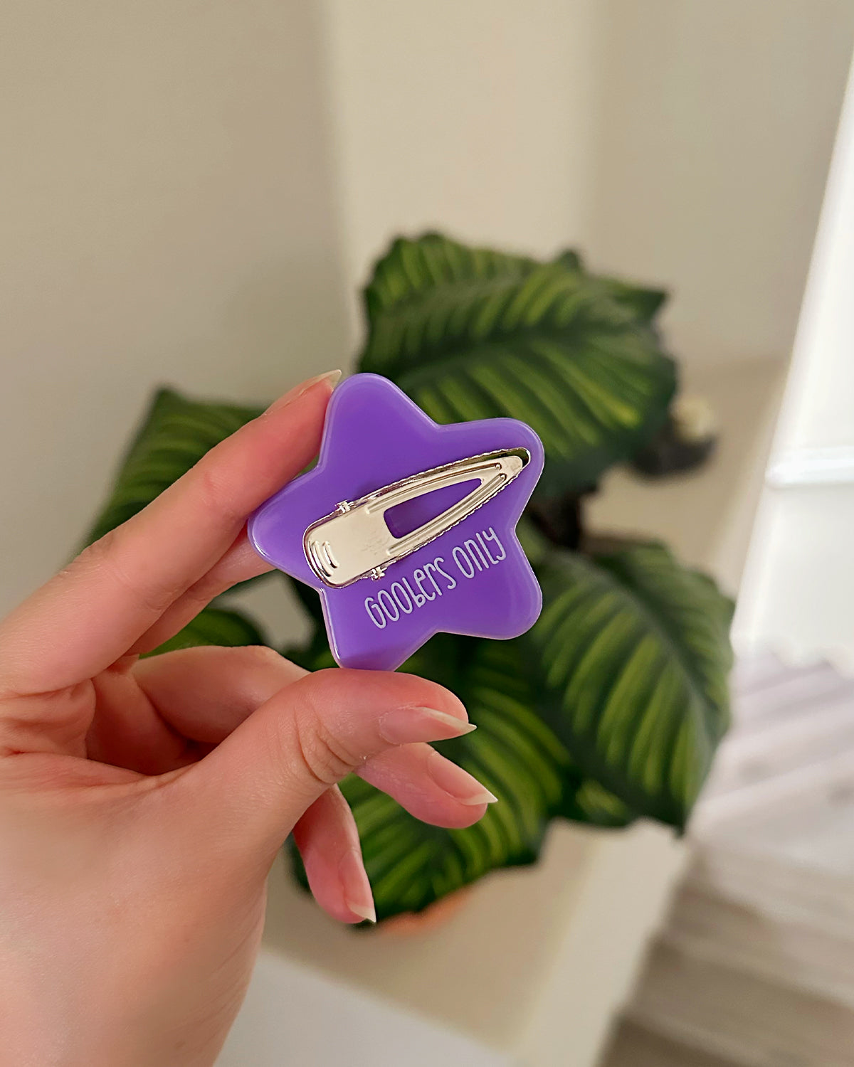 Star Hair Clip Purple