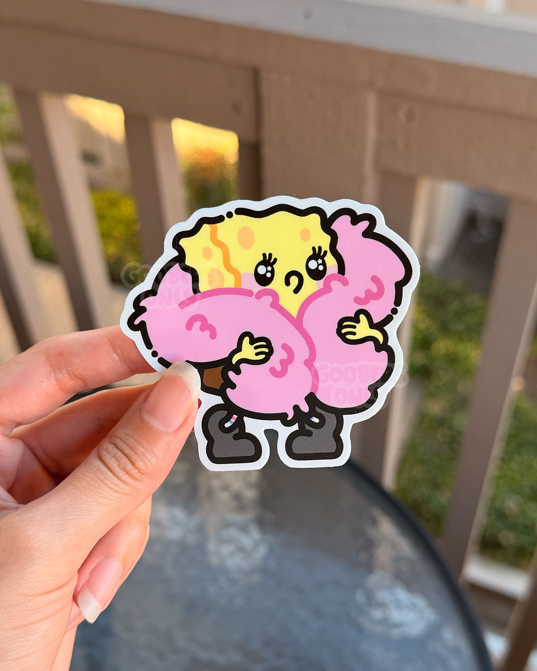 Shy Sponge Sticker