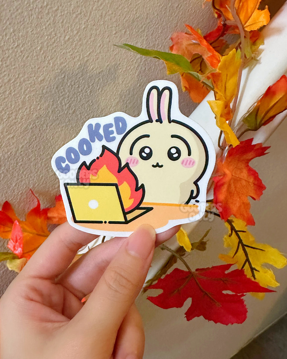 Yellow Bunny Cooked Sticker