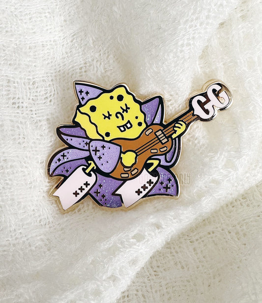 Gold Magical Sponge Enamel Pin