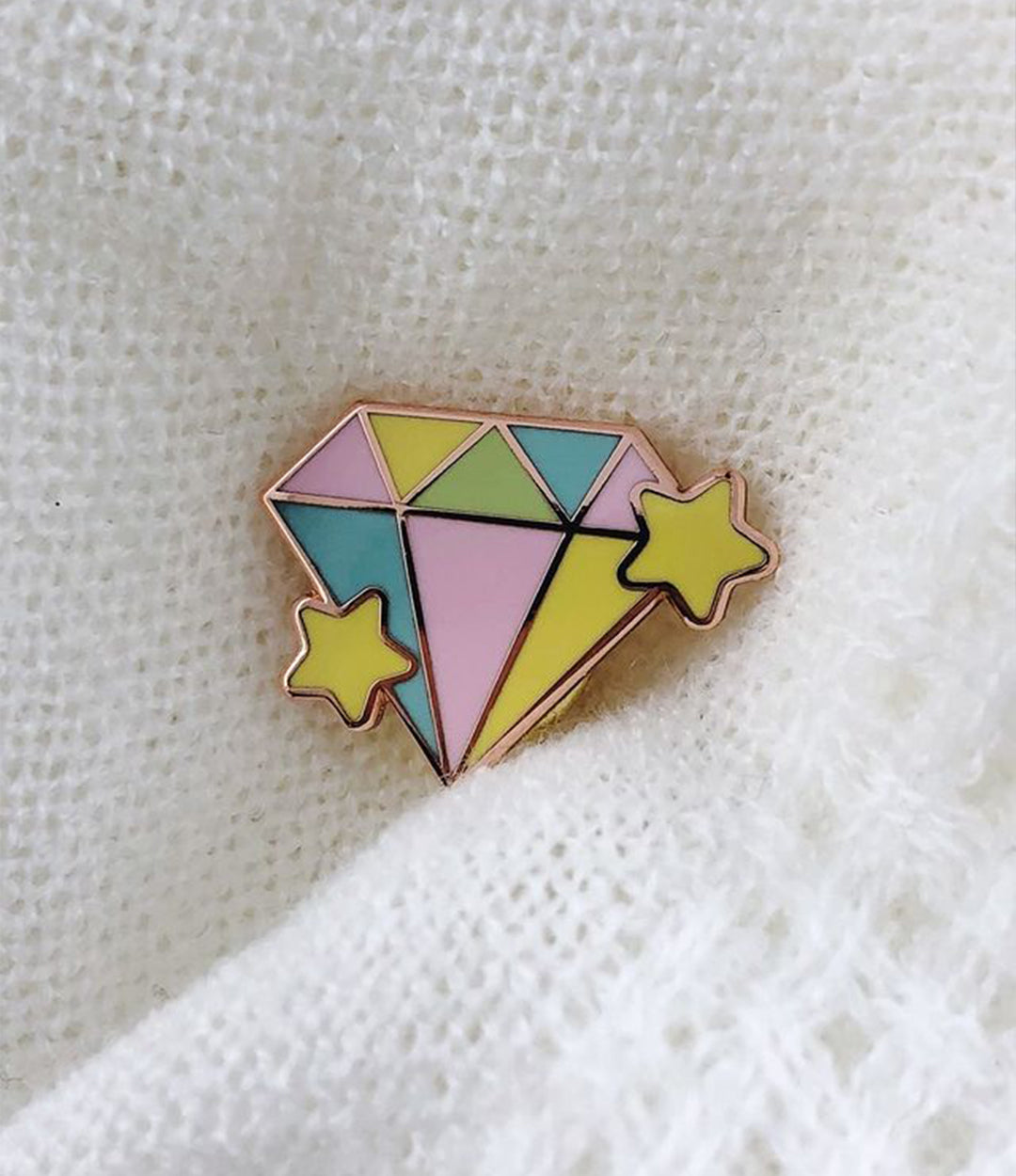 Rainbow Diamond Pin